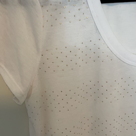 Banana Republic white t-shirt with bead detail - Picture 2 of 5